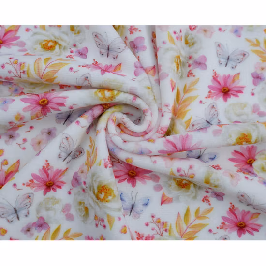 2021 New Products Materials Custom Printed Fabric Silk Online Velvet Fabric