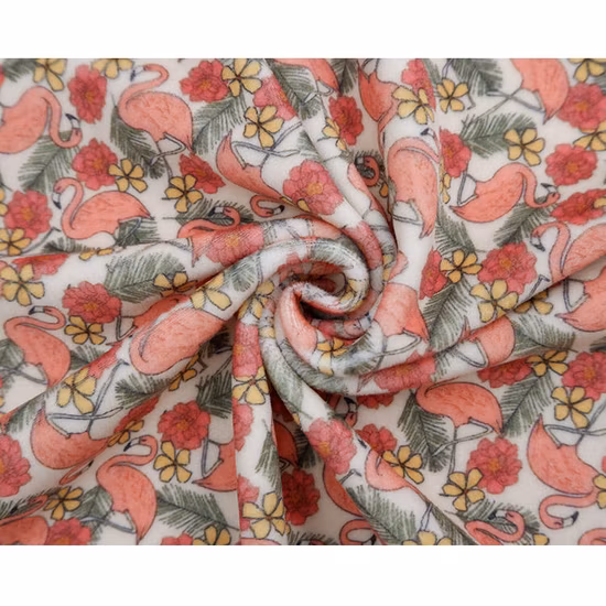 2021 New Products Materials Custom Printed Fabric Silk Online Velvet Fabric