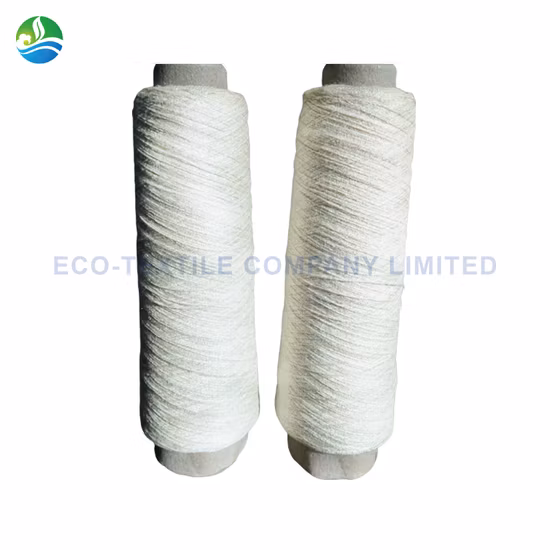 Fil de soie Tussah blanchi 100 % super qualité non teint blanc pour tapis touffeté à la main